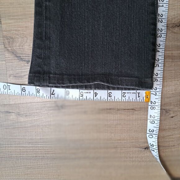 Chico's Platinum Women's Boot Cut Size 1 US 8 Short Black Jeans Stretch - Picture 8 of 8